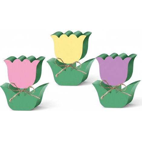 Tulipes en bois, mini tulipes en bois, décoration printanière pour la maison, à poser sur une table ou une étagère. (1/5)
