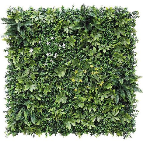 Panel decorativo de follaje sintético Helene - Verde - 1x1m Nortene (1/3)
