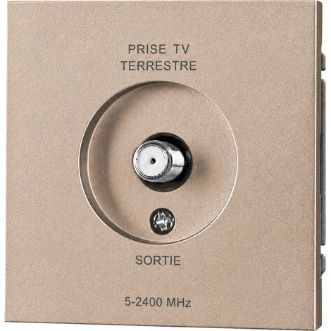 Prise murale satellite 1 poste Série Z doré Soft Touch PC satellite socket 13 × 9 × 10 cm 130 g – Livraison gratuite