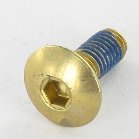 Vis Poelier M6X16 Clé de 4 HC4 Acier laitonne FR-10 pièces