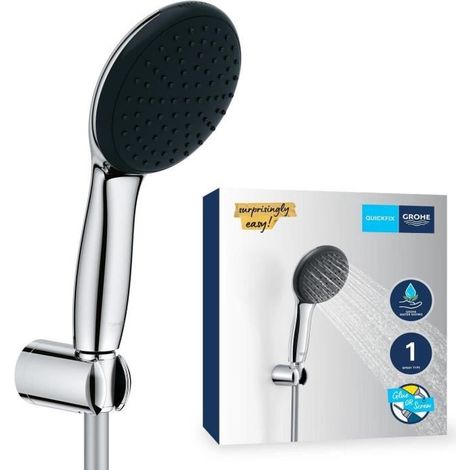 Grohe Vitalio Start - Brauseset: Handbrause, Halter und Schlauch, Chrom 27944001 (1/5)