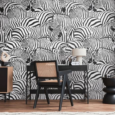 A.S. Creation Livingwalls Fototapete The Wall III 398731 Eine Rolle Ein Motiv 159 x 280 cm Schwarz Weiß (1/4)