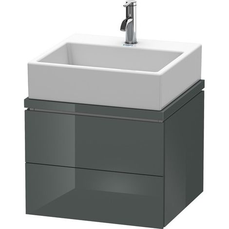 Mobile lavabo L-CUBE 520x477x400mm Doloaveci lucido grigio