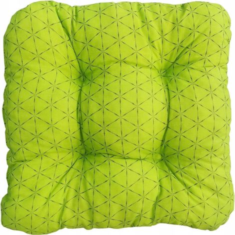 Cojín de jardín para silla, verde, 42x42 cm