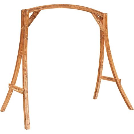 Maison Exclusive - Schaukelgestell Bugholz Massiv mit Teak-Finish