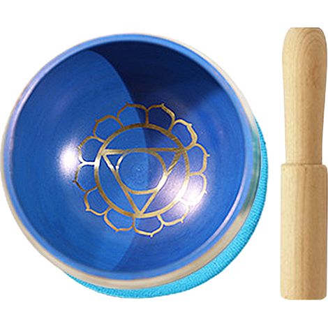 Bol Tibétain - 8 cm - Pour Méditation Yoga Réiki - Avec Coussin En Soie Et Maillet En Bois - Lot De 1 (1/5)