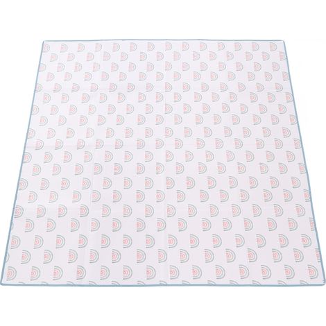 Tapis anti-éclaboussures pour les repas de bébé, imperméable, antidérapant, multifonctionnel, à utiliser sous la chaise haute. (1/5)