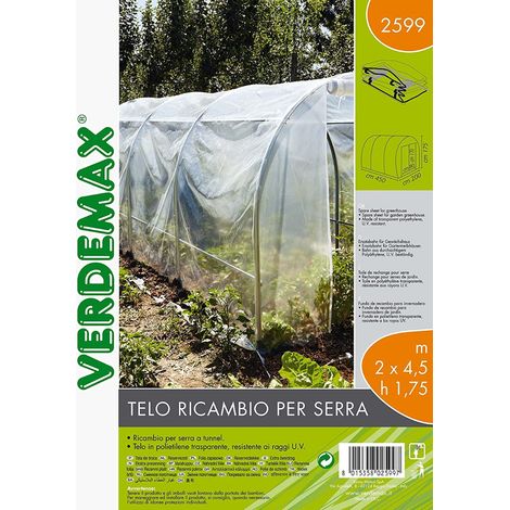 telo di ricambio verdemax per serra spring maxi in pe 200x450x175 cm