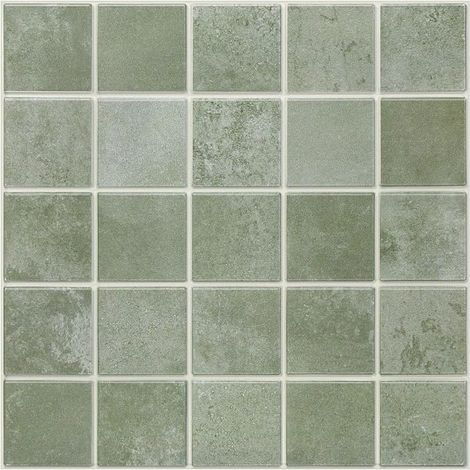 Adhesive Tiles for Kitchen Square Green Bamboo Matt PVC 10 Pieces Tile Stickers Wall Sticker Kitchen Bathroom Sticker 30 x 30 cm (1/5)