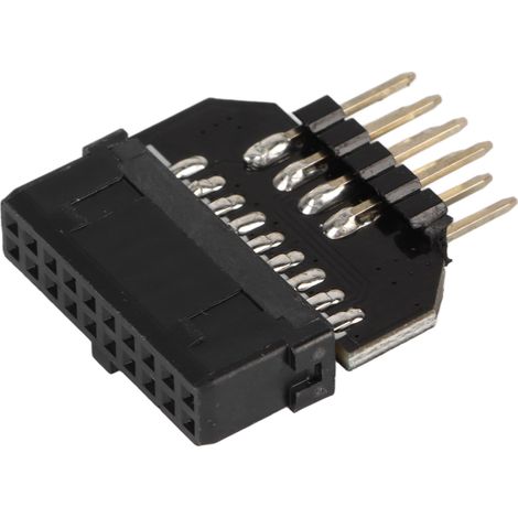 Adaptateur USB 2.0 9 broches vers USB 3.0 19 broches pour panneau avant, connecteur femelle de conversion pour carte mère