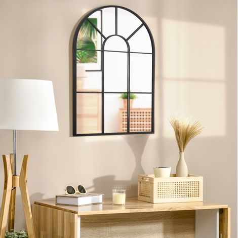 Espejo de pared con marco de metal 91x60 cm OKMYHOME (1/5)