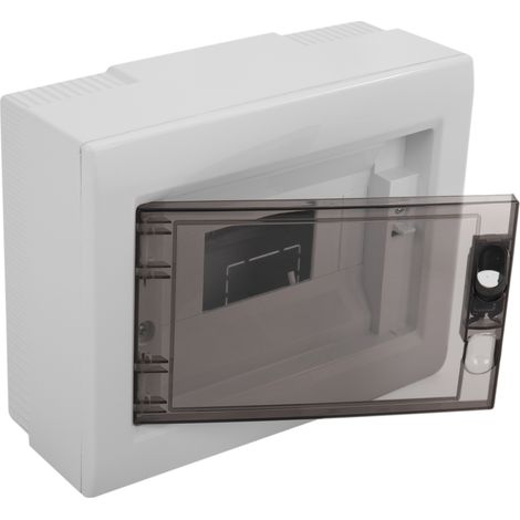 BeMatik - Caja de distribución eléctrica de plástico ABS para superficie de 8 módulos