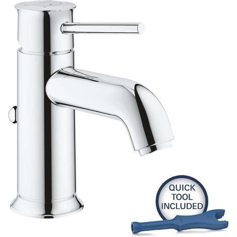 Grohe Start Classic - Miscelatore da lavabo, con sistema di scarico, cromo 23810000