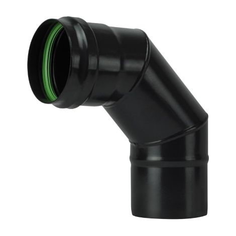 GOMITO A 90  ° PER STUFE A PELLET 'LIGHT'  EE  100 mm - SAVE
