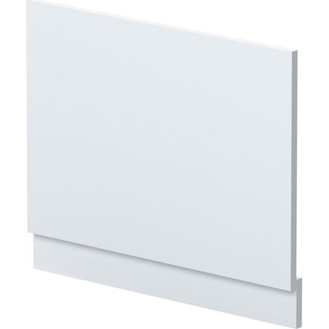 700mm Straight Reversible Bath End Panel & Plinth - Satin White