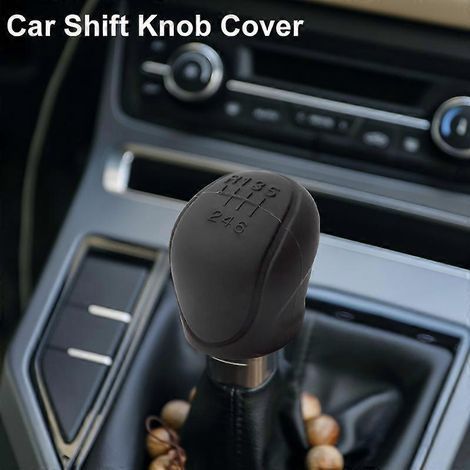 Housse de pommeau de levier de vitesse en silicone souple pour voiture, avec chiffres en relief, protection universelle pour poignée de vitesse et accessoires auto