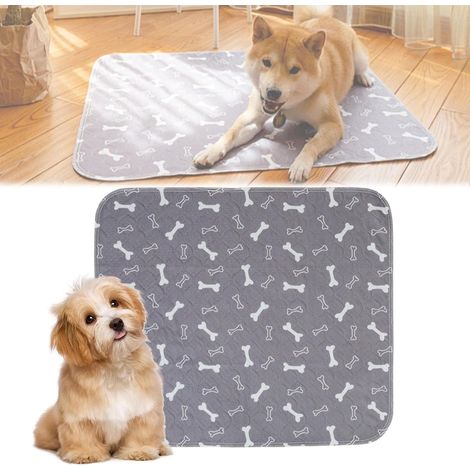 Tappetino lavabile per cani e gatti, riutilizzabile, resistente, impermeabile, antiscivolo, ideale per l'addestramento di animali domestici, perfetto per la casa e i viaggi - L: 80x90 cm (1/5)
