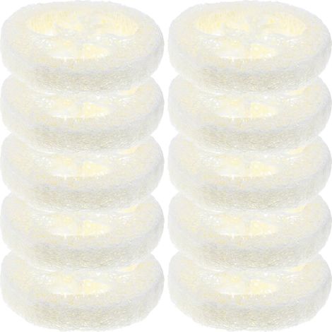 Healeved Lot de 20 tapis savon ronds en luffa beige naturel antidérapant , empêchant les traces et g (1/5)