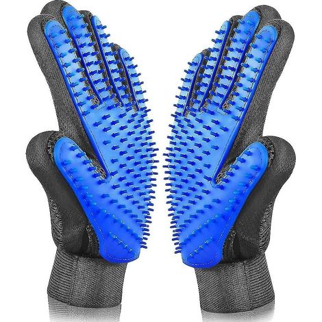 Pflegehandschuhe für Hunde, Pferde, Kaninchen, Massage, Dusche, flohabweisende Gummibadebürste ---