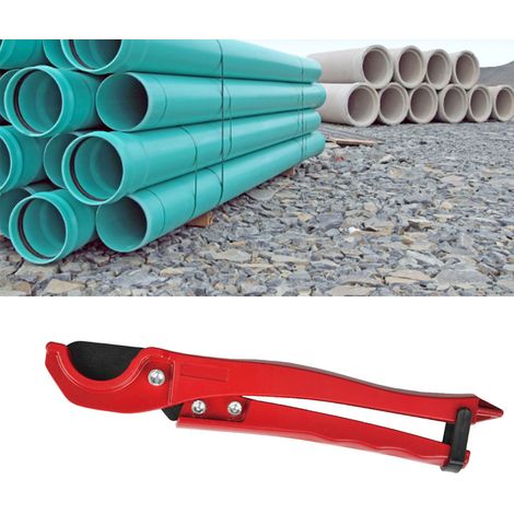 Coupe-tubes en alliage d'aluminium, tranchant et antidérapant, pour tubes PVC et PPR, coupe rapide, 250 mm (1/5)