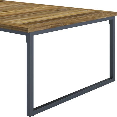 Mömax Loungegarnitur Silas Creme Holz/Outdoorstoff/Metall (1/5)