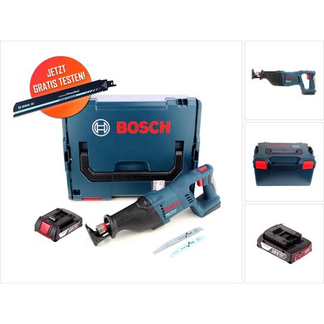 Gratis Bosch Carbide Säbelsägeblatt Bosch GSA 18 V-LI Akku Säbelsäge 18 V + 1x Akku 2,0 Ah + L-Boxx - ohne Ladegerät (1/5)