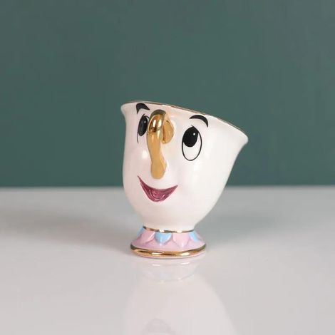 Tasse La Belle et la Bête Théière en céramique plaquée or (1/5)