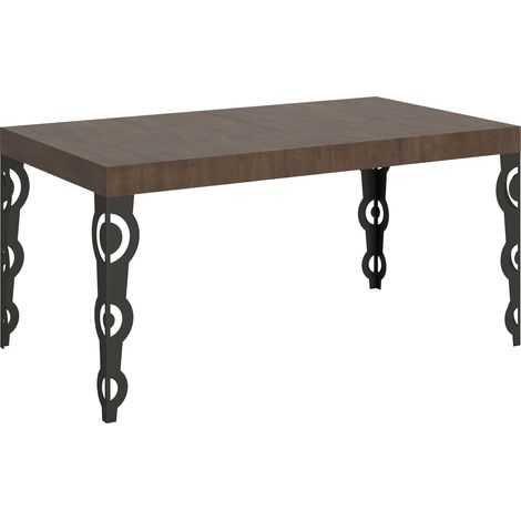 Tavolo Allungabile 160-244x80x77 cm Karamay Noce (1/4)