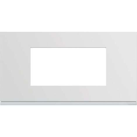 Plaque gallery plastique injecté 4 modules entraxe 71mm pure (WXP0004)
