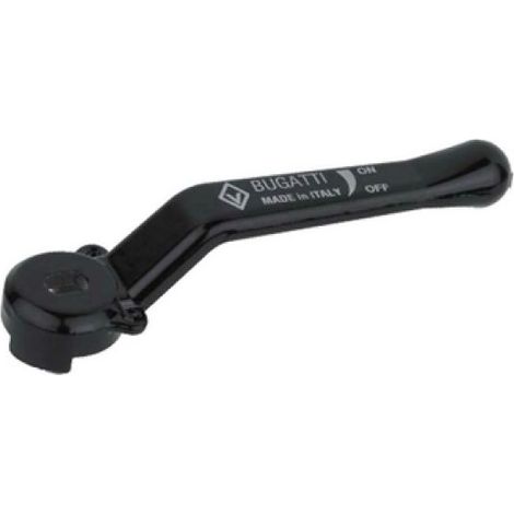 LEVA ALLUMINIO NERA PER VALVOLE E RUBINETTI BUGATTI 1/2&quot