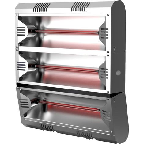 Stufa Elettrica ad Infrarossi da Parete o Soffitto 51,5x49,6x31,3 cm 6000W Moel Hathor 79304