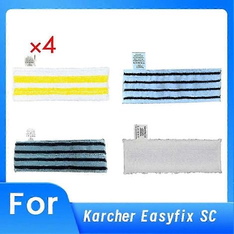 Chiffons classiques quatre couleurs compatibles avec les aspirateurs à main Karcher Easyfix SC housse de protection en microfibre pour le nettoyage. WHBYV (1/4)