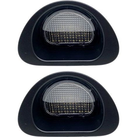 Juego de 2 luces de matrícula, LED blanco xenón, 18 diodos, bus CAN, para Peugeot 107 y Citroën C1 (1/5)