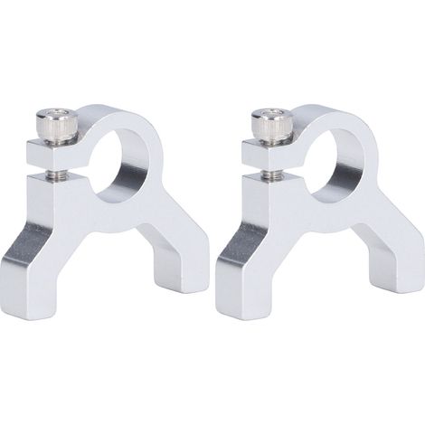 Support de fixation en aluminium 2 pièces, montage à 1 côté 2 poteaux, filetage M4, accessoire pour arbre de robot, 1/2 pouce, 3400-0032-0500 (1/5)