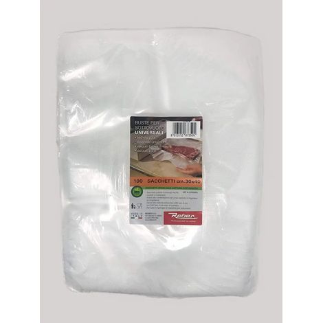 REBER BUSTA 100 SACCHETTI GOFFRATI cm.30x40