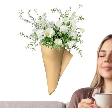 für Blumen Wandvasen aus Keramik minimalistischer