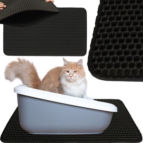 Alfombra arenero para gatos impermeable doble capa 40x60cm