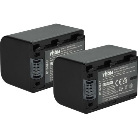 vhbw 2x Akku kompatibel mit Sony DCR-SR210(E), DCR-SR190(E), DCR-SR290(E), DCR-HC96(E) Videokamera Camcorder (950 mAh, 7,2 V, Li-Ion) + Infochip (1/5)