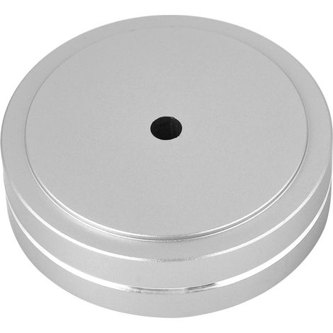 Pieds d'amplificateur audio en alliage d'aluminium, supports anti-vibration pour enceintes HIFI (argent) (1/5)