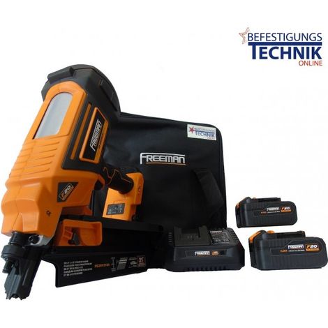 Freeman Akku Streifennagler LD2190 50-90mm 2x4,0Ah für 20° Streifennägel Prebena-EN15181