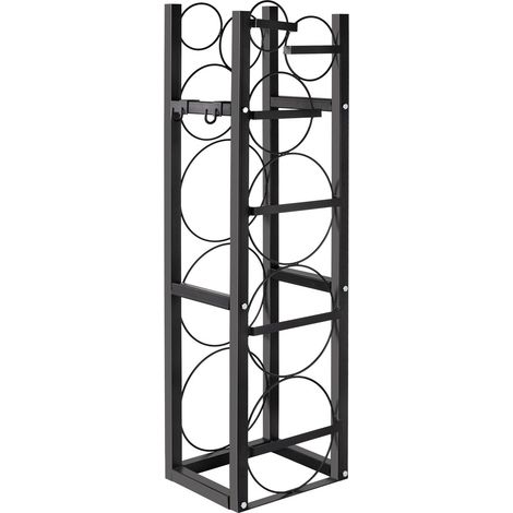 Support de rangement pour bouteilles de fluide frigorigène 3x30 lb, gain de place, rack pour bouteilles 46x13x4 pouces, support pour bouteilles de gaz, oxygène et azote (1/5)