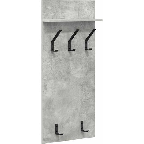Maison Exclusive - Wandmontierter nachttisch mit Regal Beton Grau