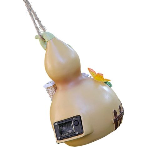 Lampe Solaire Suspendue Décoration De Jardin Résine Statue De Maison Gourde Pour Extérieur (1/5)