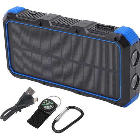 solaire portable 36800 mAh à charge rapide 3 ports USB avec