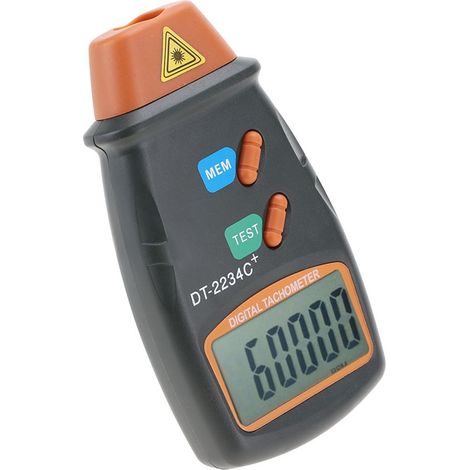 Tachimetro digitale DT-2234C – LCD senza contatto – Gamma 2,5-99.999 giri/min – Fotometro