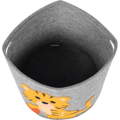 Panier De Rangement Feutrine Pour Maison Seau à Jouets Ou Linge Organisateur Compact Et Pratique (1/5)