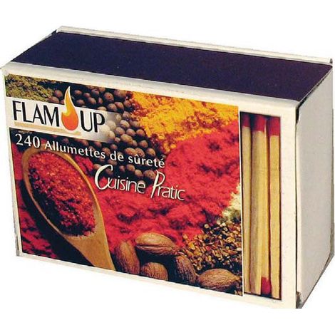 Fiammiferi da cucina 5cm Confezione da 240 - Flam Up