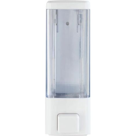 Distributeur de savon liquide beige cacahuète, capacité 0,24 L, chrome, blanc (1/5)
