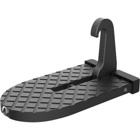 Vehicle Door Folding Ladder Footrest with Safety Hammer Head for Easy Access to Car Roof and Luggage Rack, Car Door Step for SUV and RV-Black（14.5X7.5cm） (1/5)