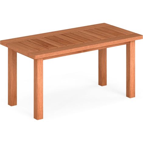Rechteckiger Couchtisch aus Holz mit Lattenrost, 90 x 45 x 43,5 cm